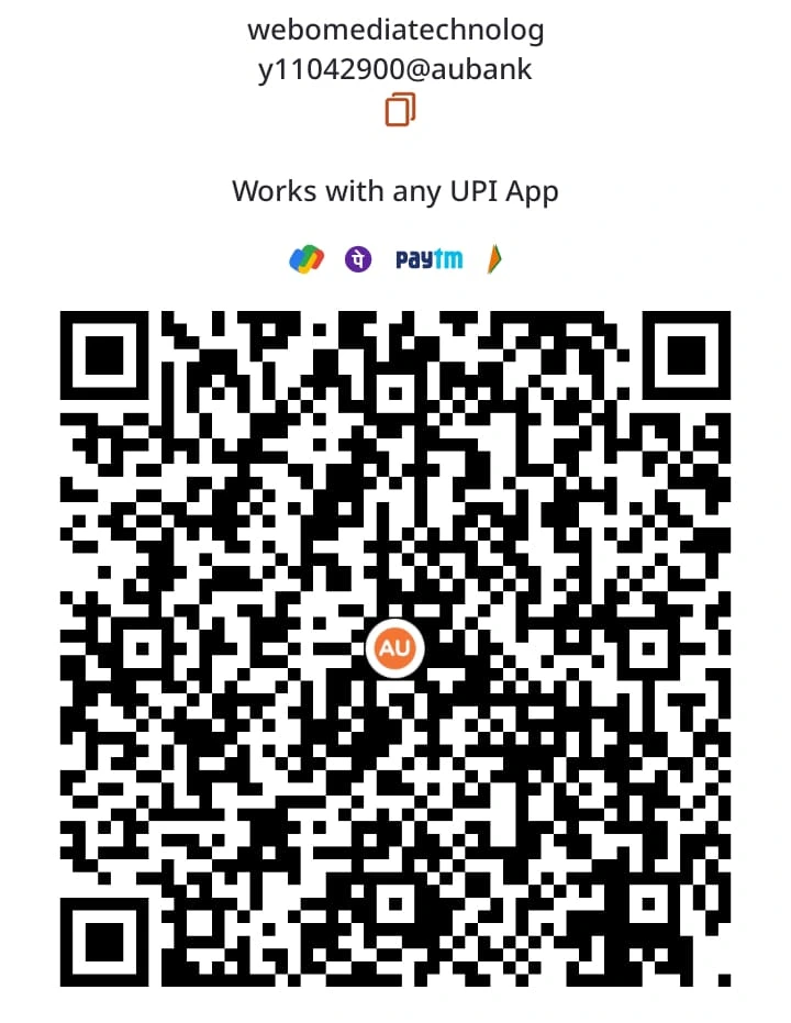 Webomedia Technology payment QR code