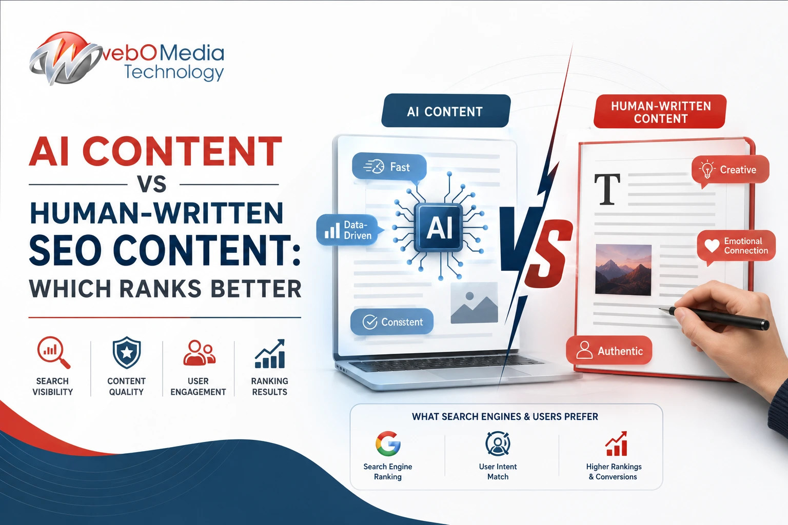 AI Content vs Human-Written SEO Content Which Is Better for Rankings and User Engagement
