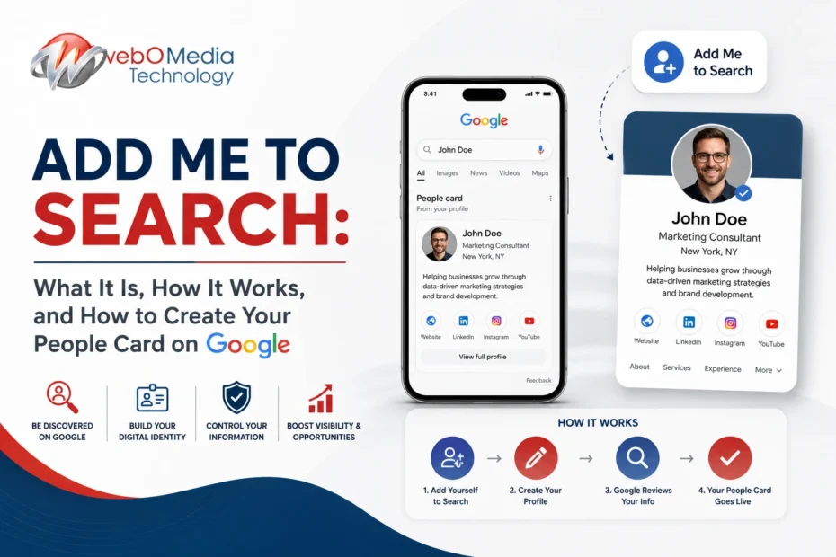 Add Me to Search What It Is, How It Works, and How to Create Your People Card on Google