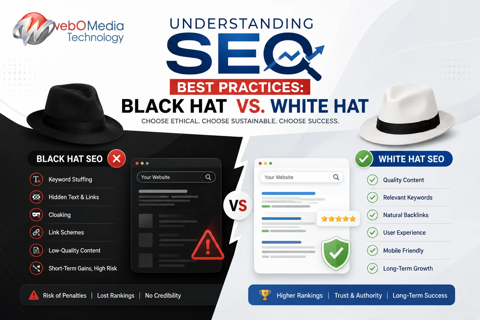 Understanding SEO Best Practices: Black Hat vs. White Hat SEO – A Complete Guide