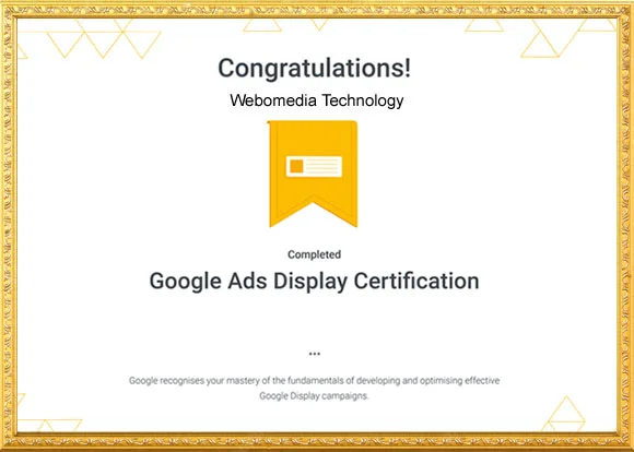 Webomedia certificate 4