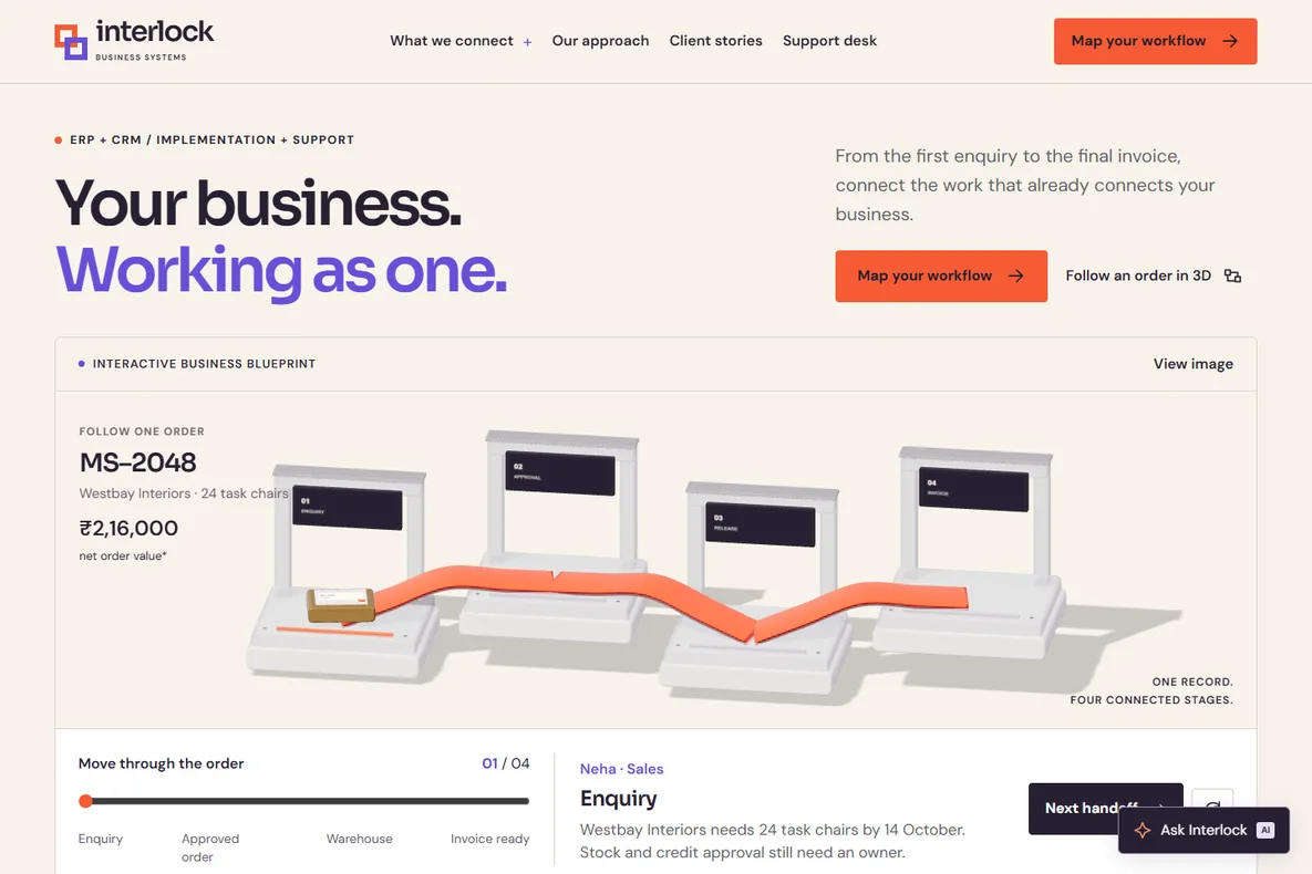 Interlock website screenshot