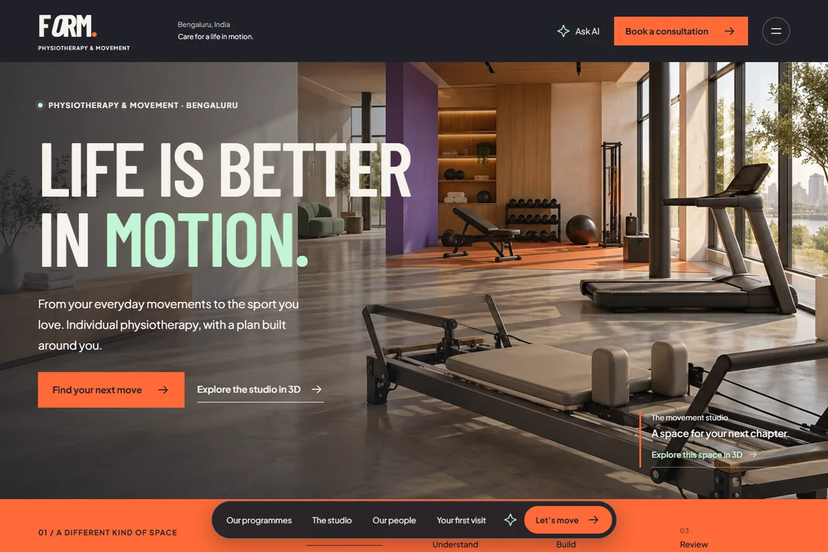 FORM website screenshot