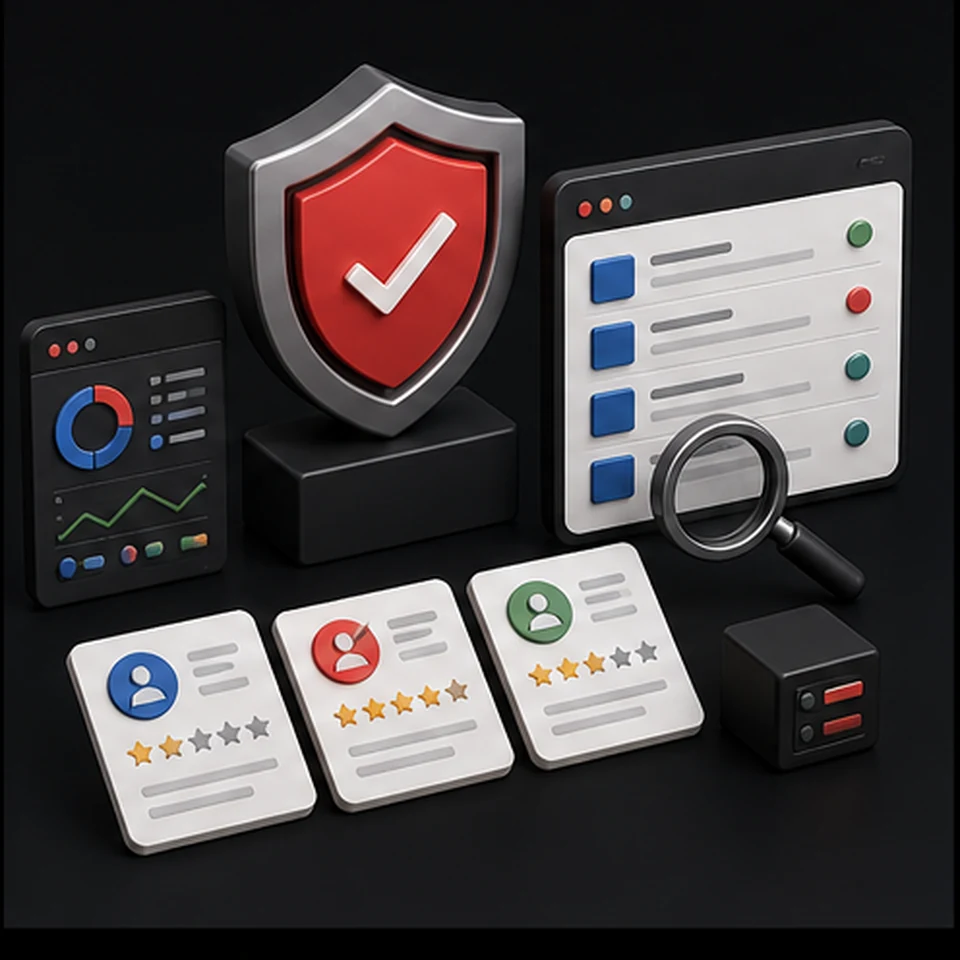 3D illustration representing anti-counterfeit services