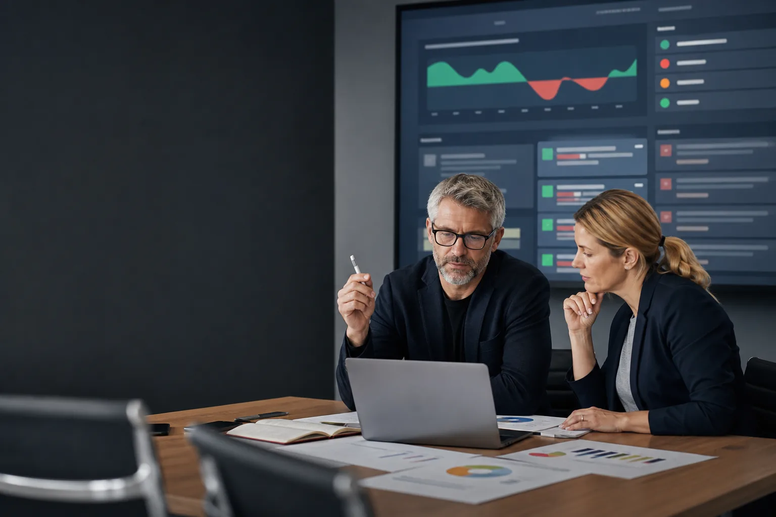 Reputation team reviewing a recovery plan